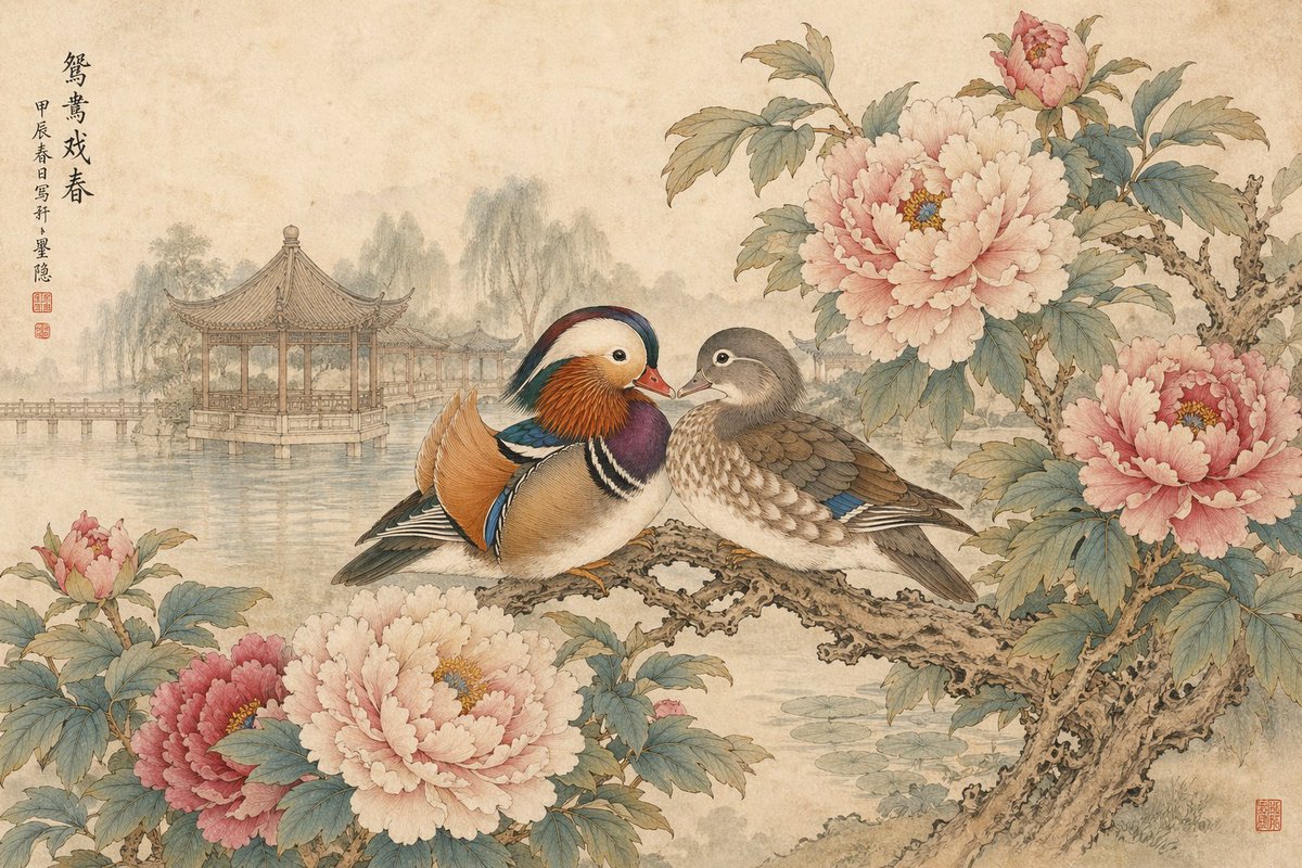 Traditional Chinese Ink Painting Style - AI image template preview