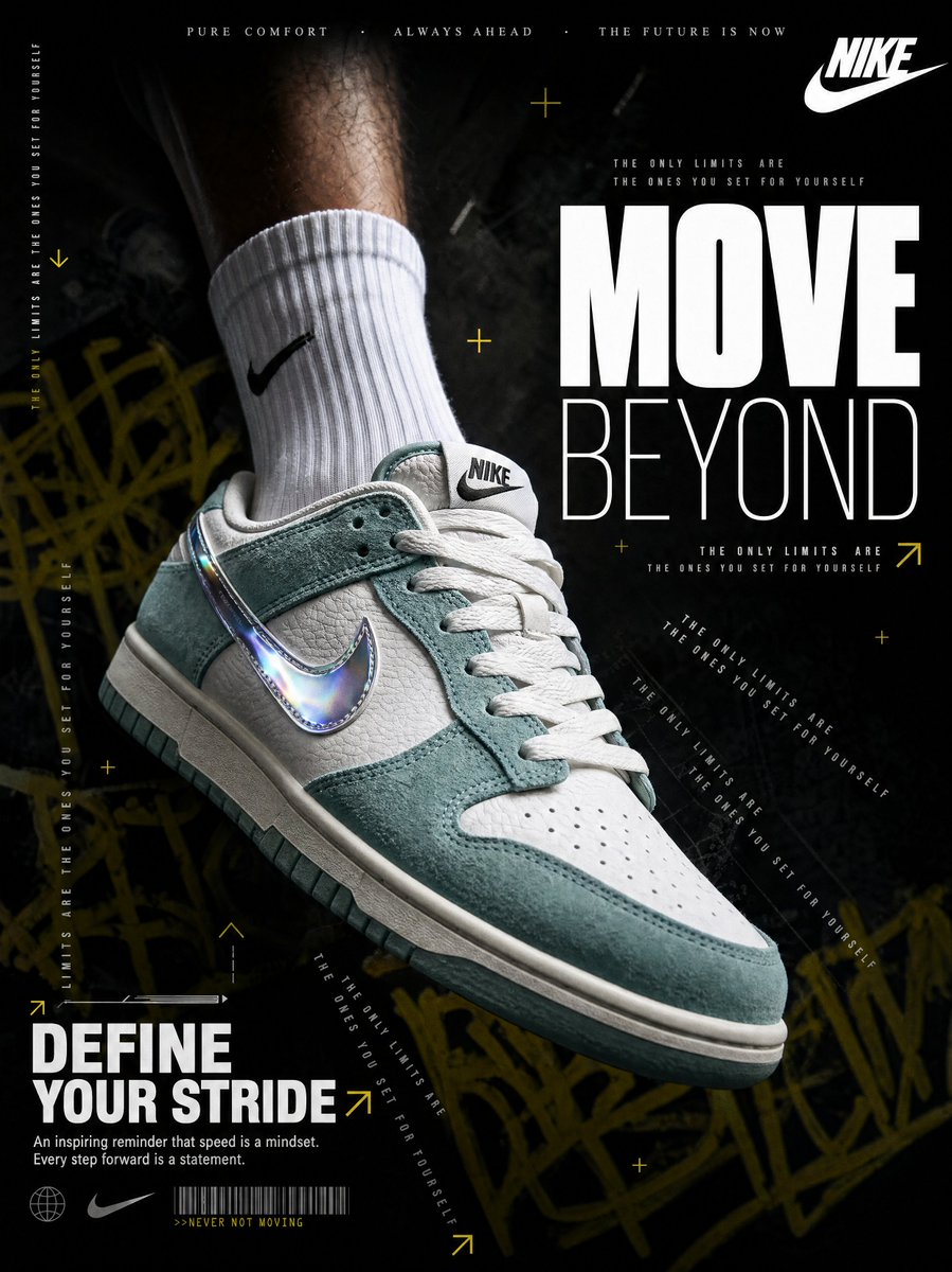 4K Nike Sneaker Advertisement Prompt - AI image template preview
