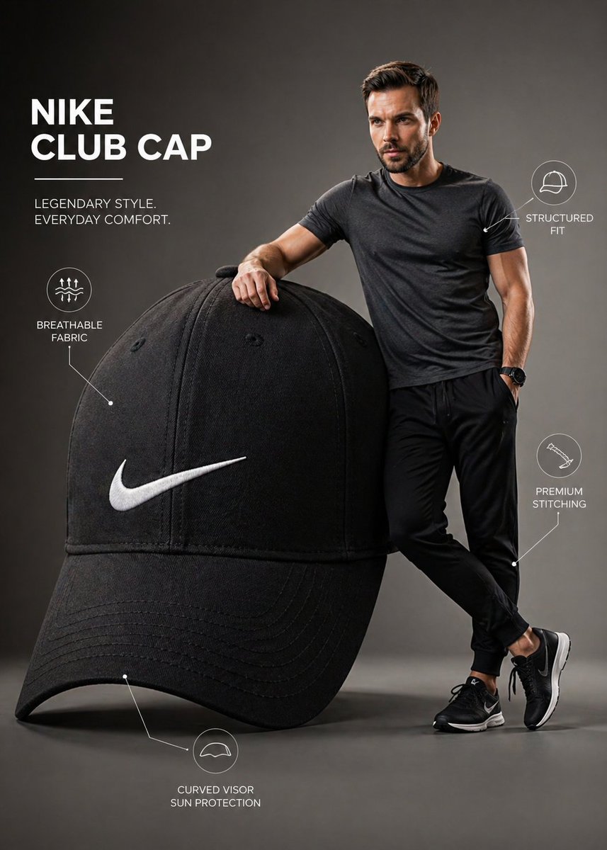 Premium Brand Infographic with Male Model - AI image template preview