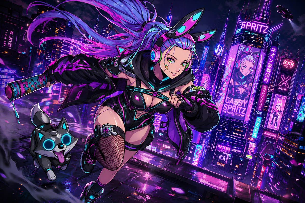 Game Splash Screen Illustration - AI image template preview