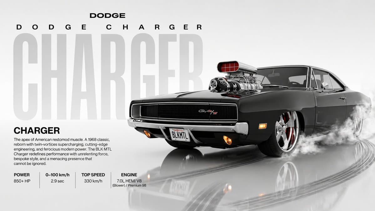 Dynamic Automotive Poster Reconstruction - AI image template preview