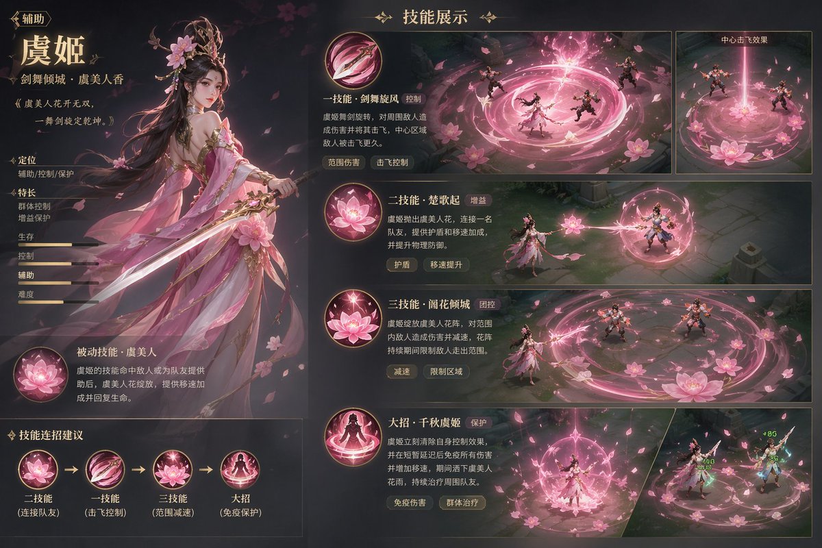 Game character skill concept prompt - AI image template preview