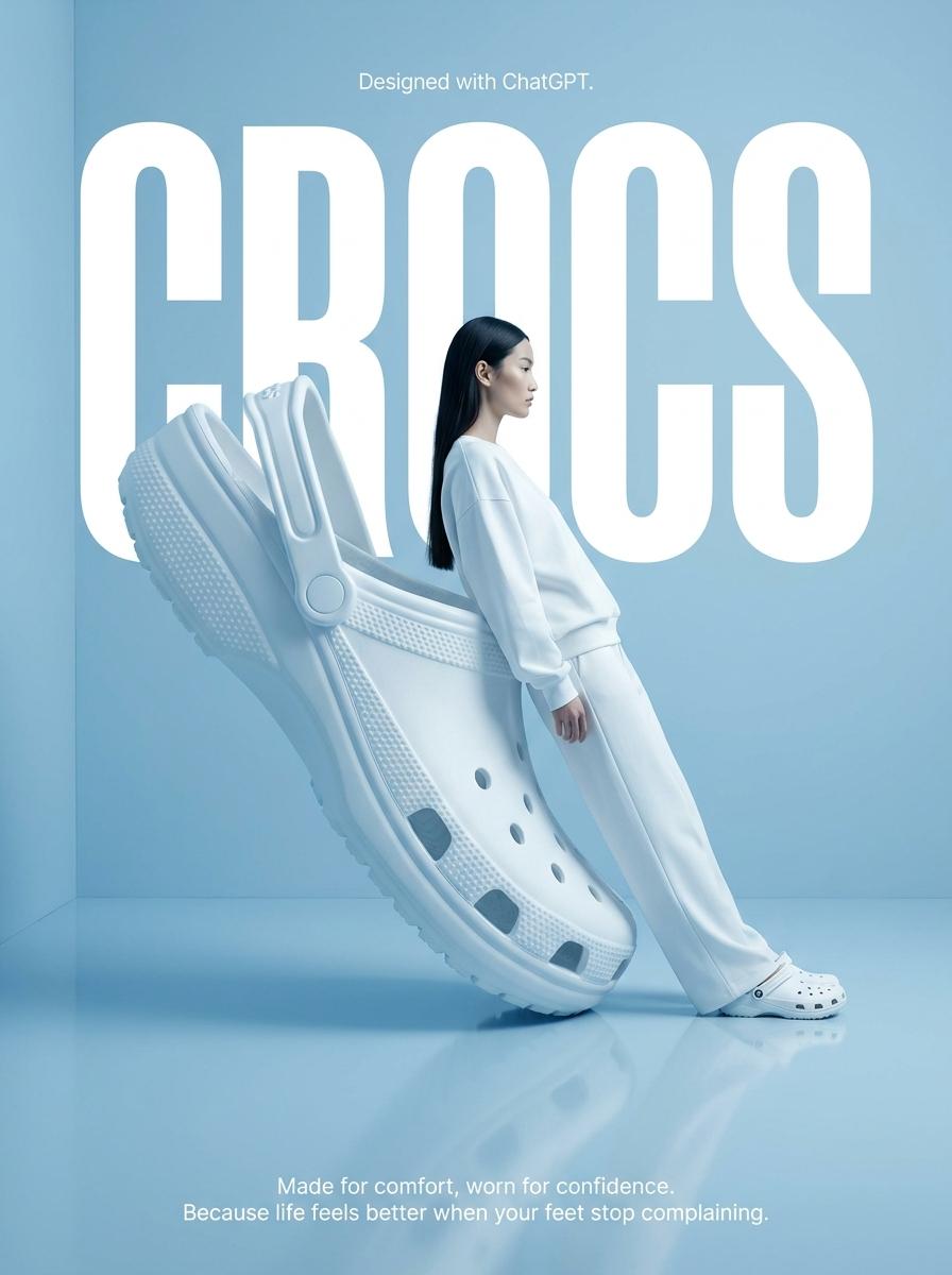 Surrealist High-Fashion Brand Poster - AI image template preview