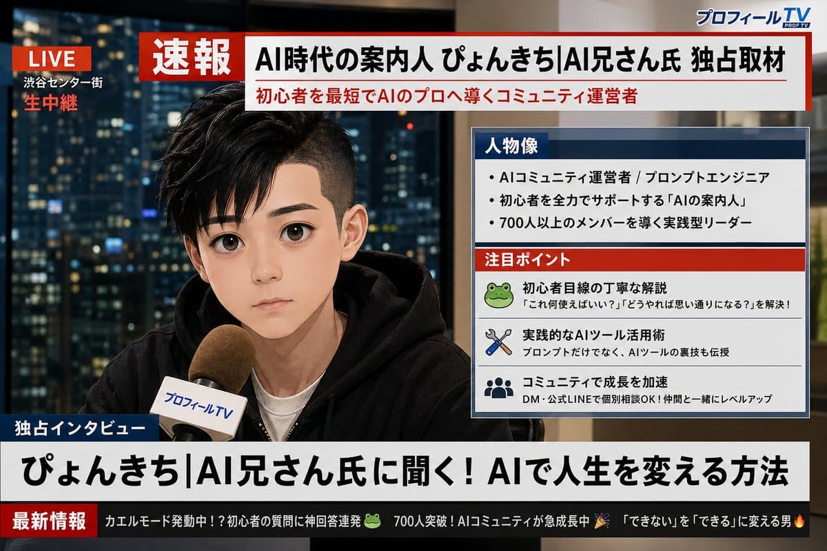 Social Media Profile News Broadcast Transformation - AI image template preview