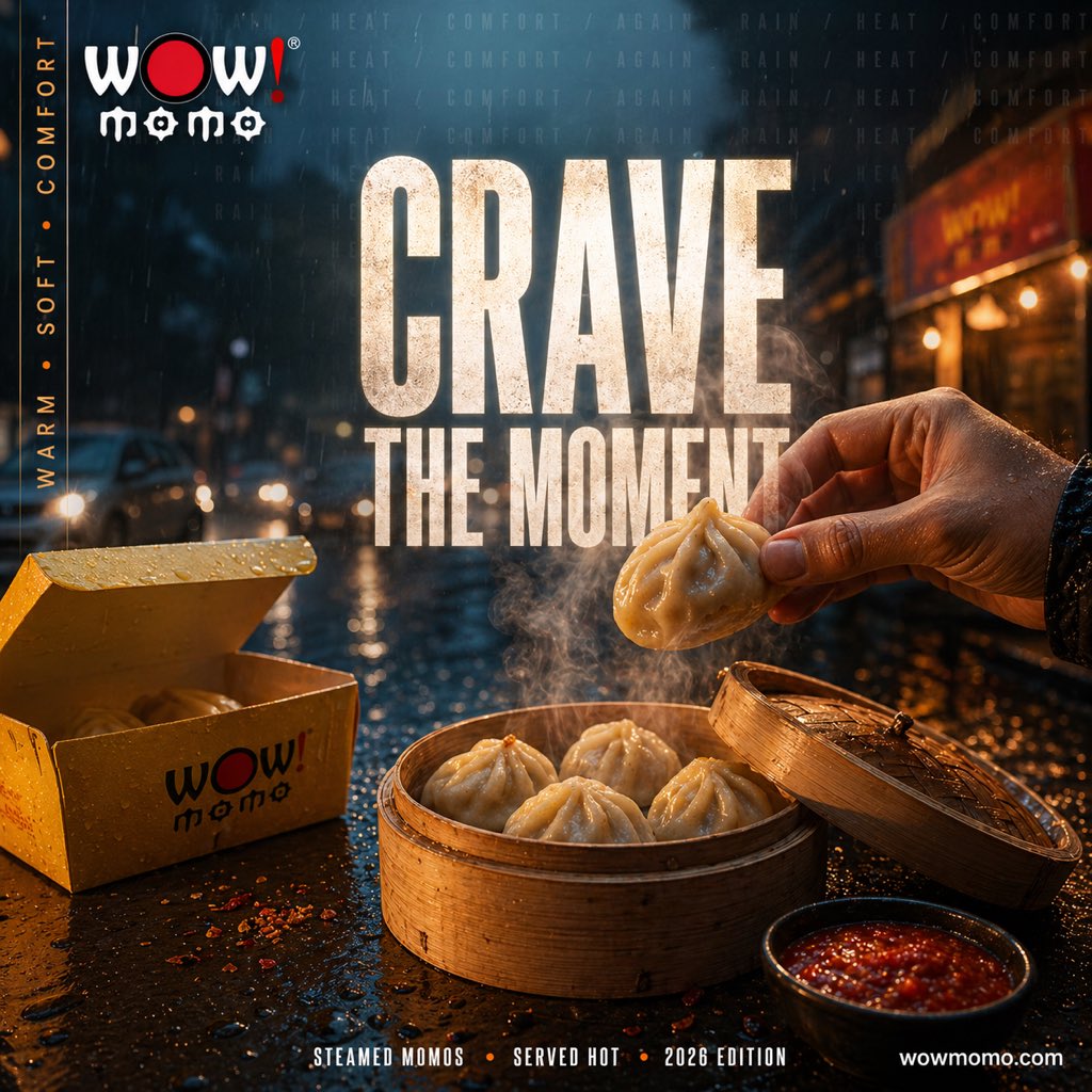 Cinematic Rainy Street Food Ad - AI image template preview