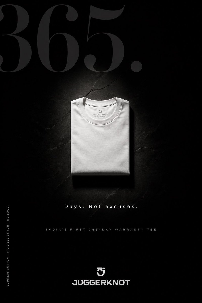 Minimal Luxury T-Shirt Ad Poster - AI image template preview