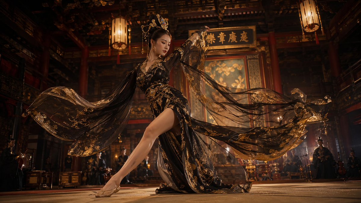 Tang Dynasty Palace Dancer - AI image template preview