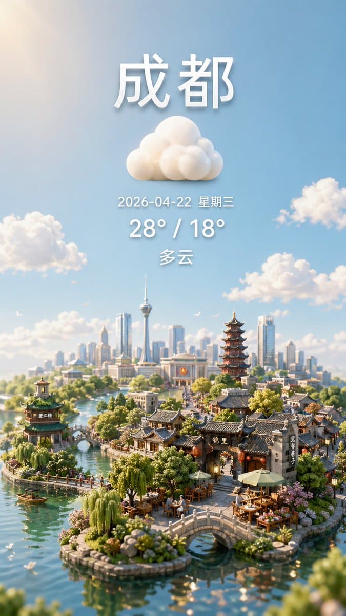 Miniature City Weather Poster preview