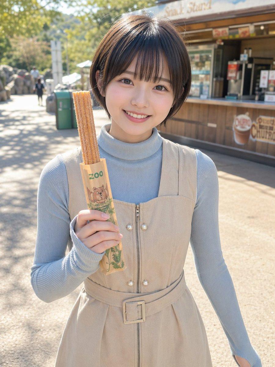 Zoo Churro Portrait Photo - AI image template preview