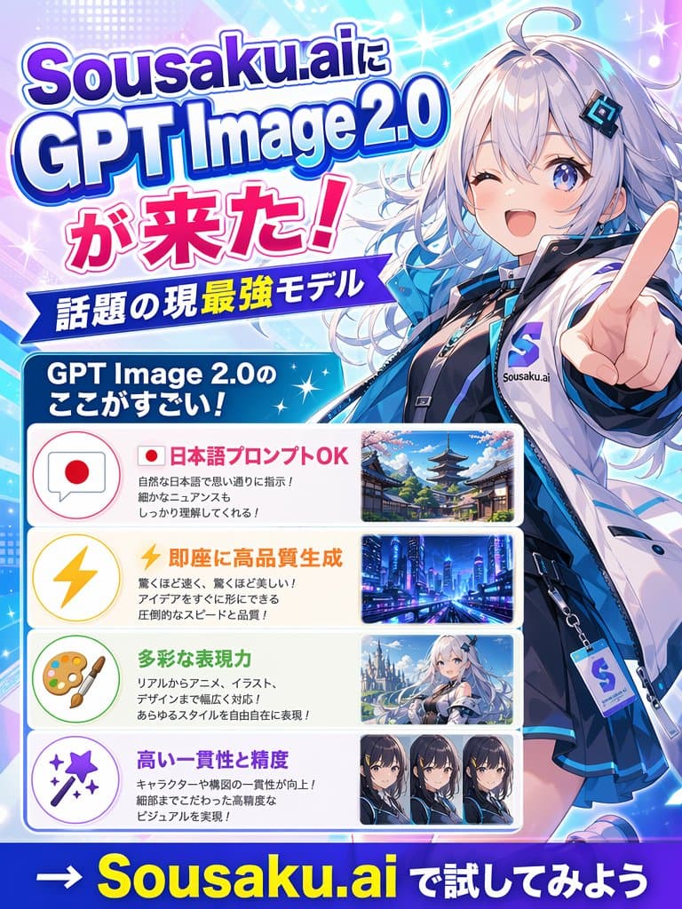 Japanese Anime AI Launch Poster - AI image template preview