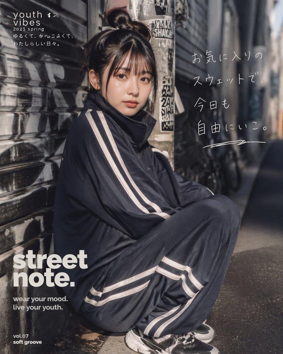 Japanese Streetwear Editorial Poster - AI image template preview