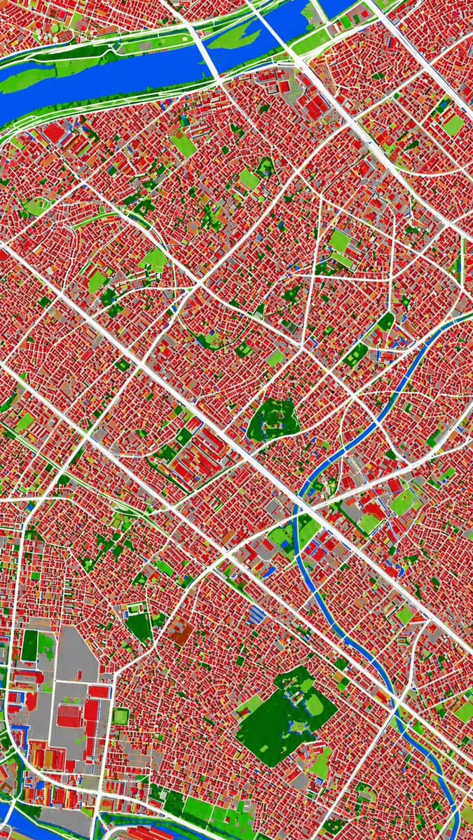 Aerial Photo to Land-Cover Map - AI image template preview