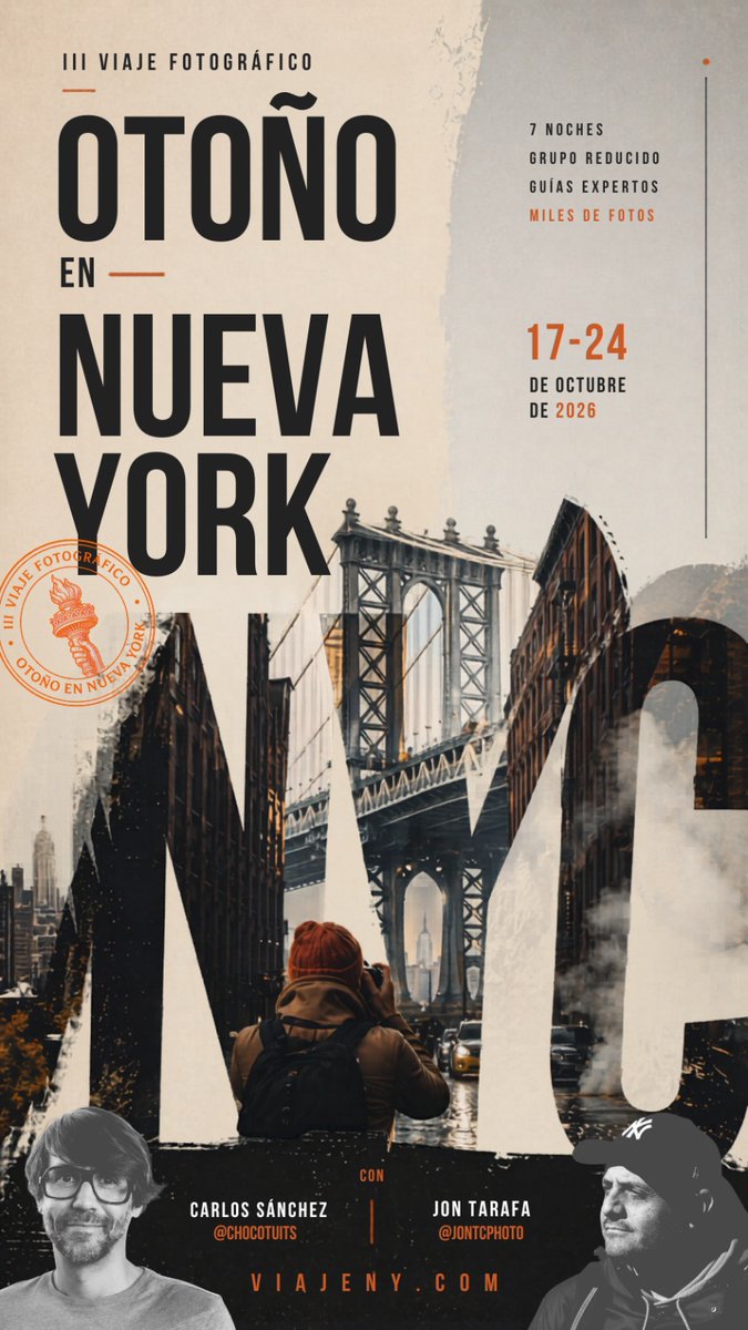Autumn in New York Travel Poster - AI image template preview