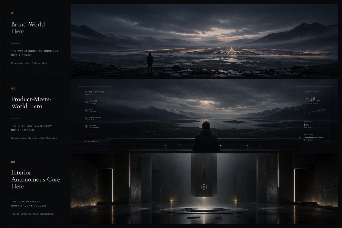 Cinematic Autonomous AI Mood Board - AI image template preview