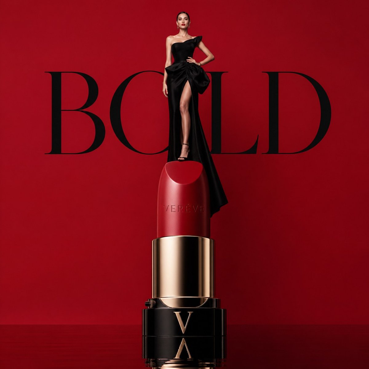 Avant-garde Luxury Beauty Campaign - AI image template preview