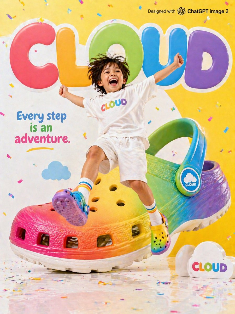 Children's Shoe Brand Advertisement - AI image template preview