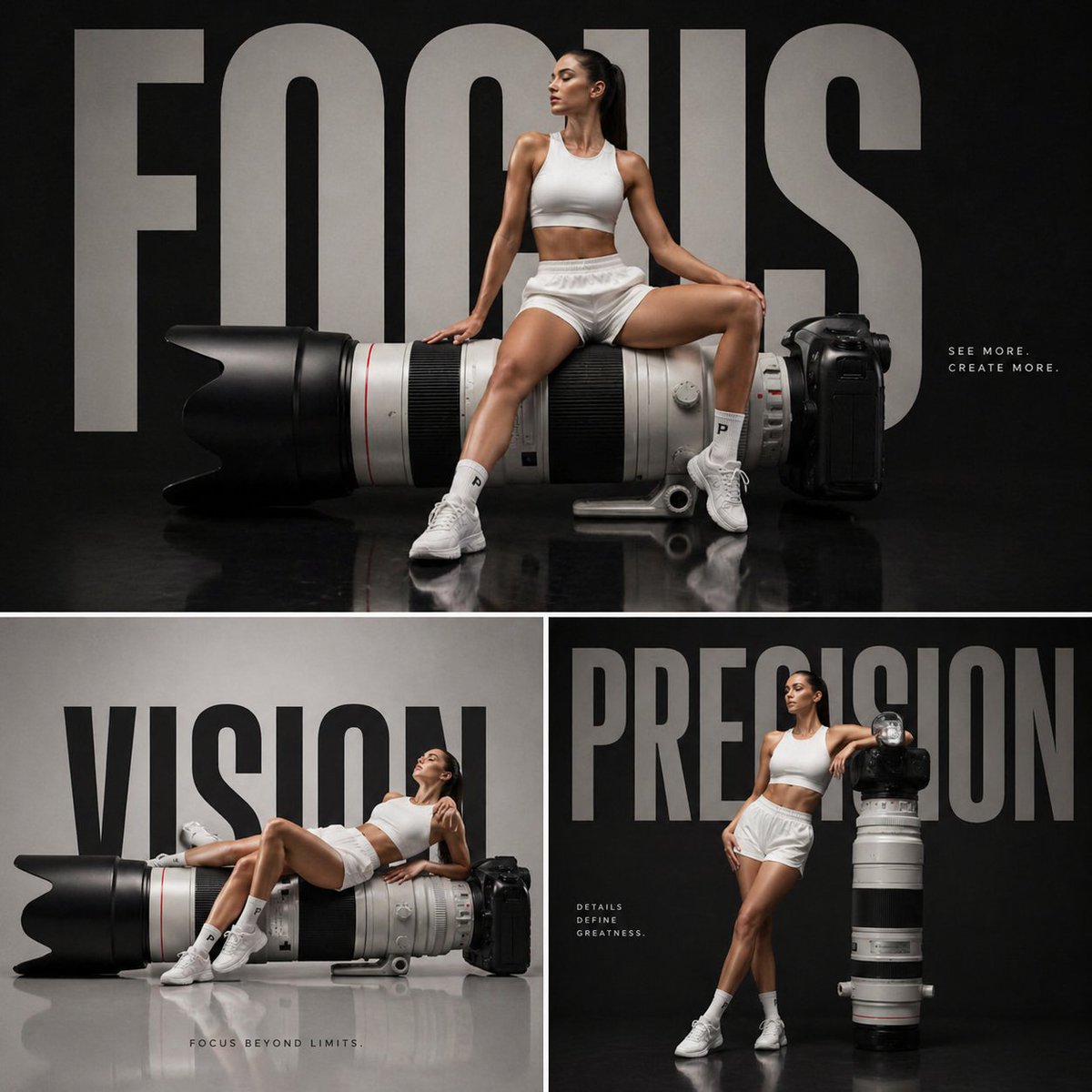Luxury Tech Fashion Campaign - AI image template preview