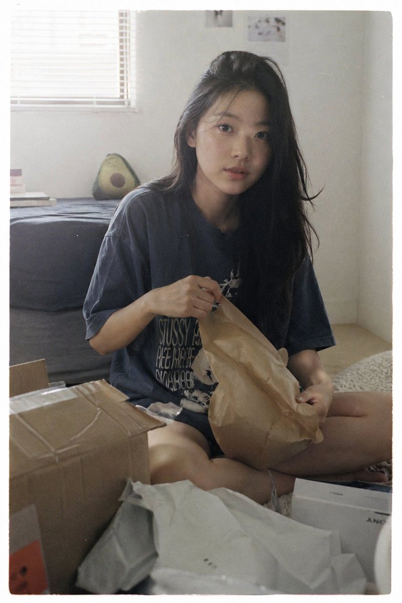 Japanese Film Aesthetic Unboxing Scene - AI image template preview