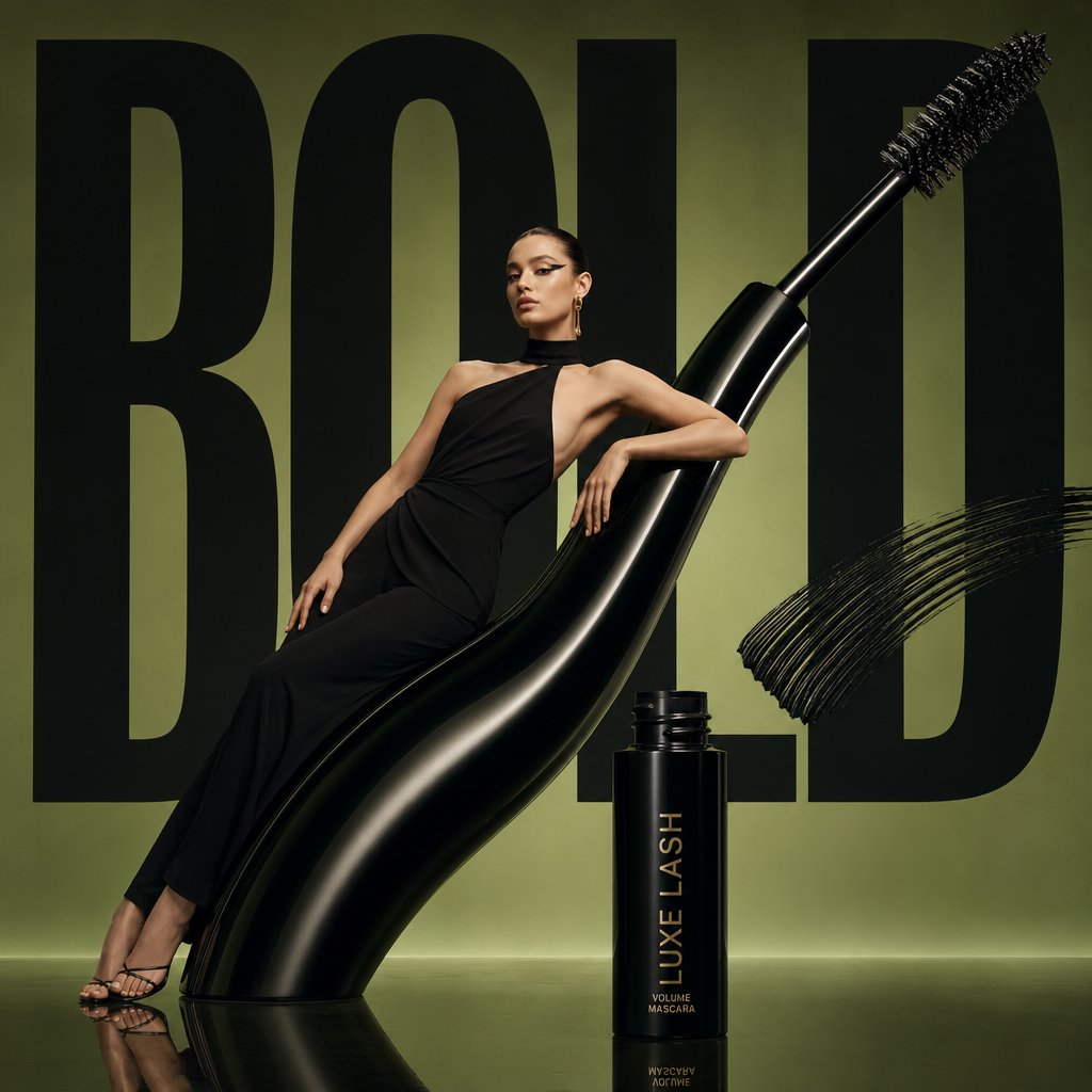 Avant-Garde Beauty Ad - AI image template preview