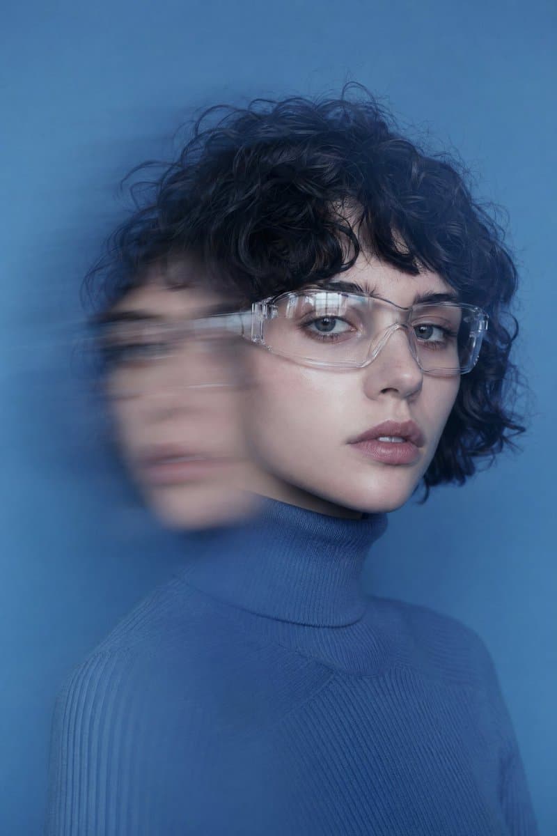 Double Exposure Motion Blur Portrait - AI image template preview