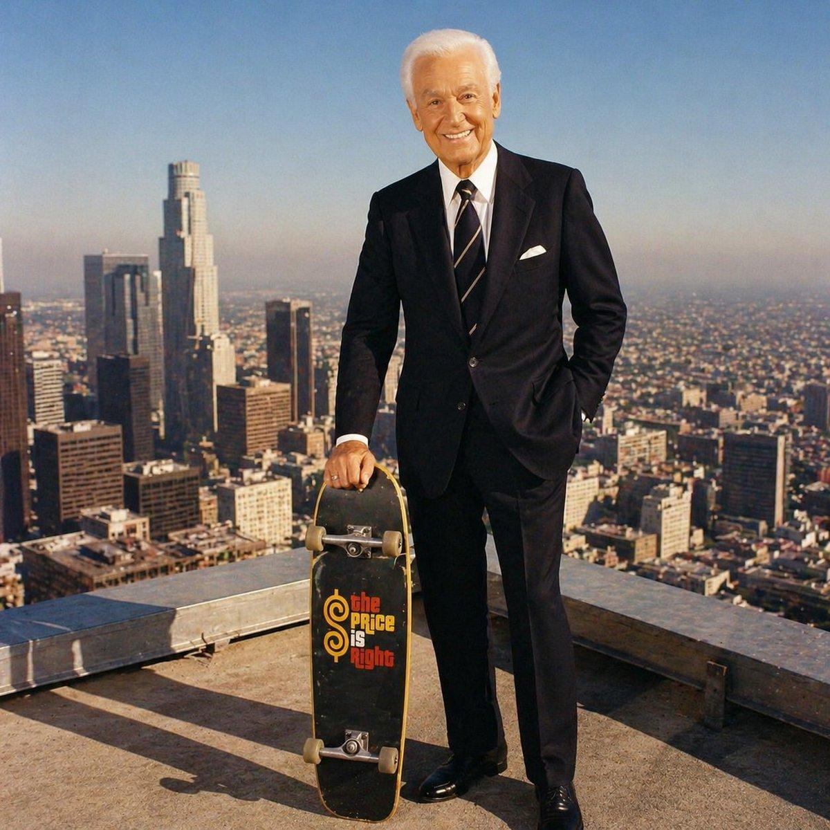 Bob Barker Skyscraper Portrait - AI image template preview