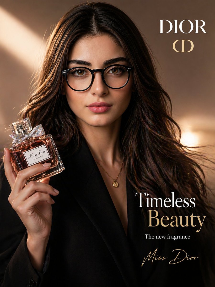 Luxury Beauty Brand Advertisement - AI image template preview