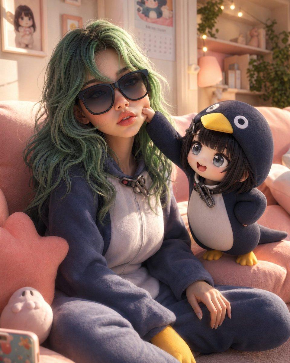 3D Animated Scene with Reference Matching - AI image template preview