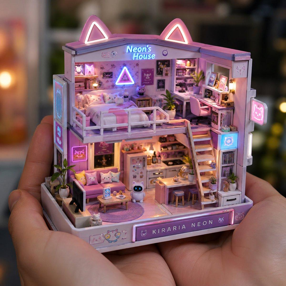 Miniature Handcrafted Object Photography - AI image template preview