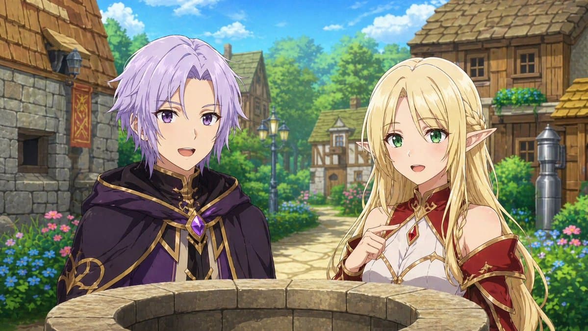 Fantasy Anime Scene Still - AI image template preview