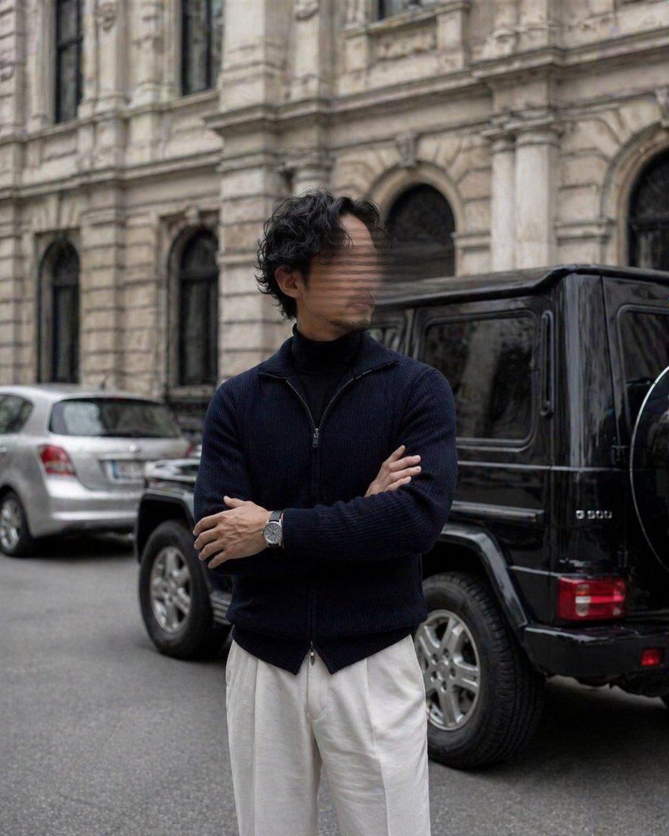 Luxury Street Style Portrait - AI image template preview