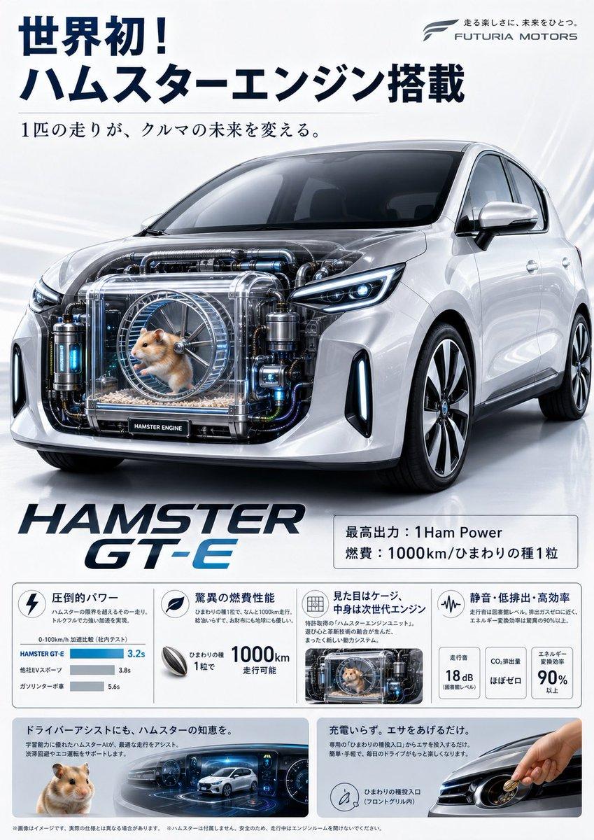 Fictional Hamster Engine Car Catalog - AI image template preview