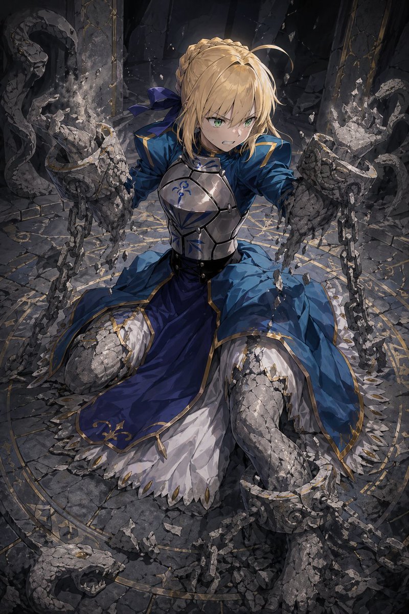 Partial Petrification Knight Card Art - AI image template preview
