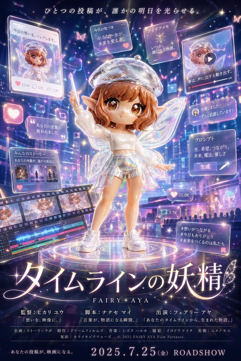 Fantasy Social Media Movie Poster - AI image template preview