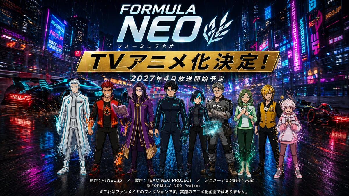 Cyberpunk Anime Announcement Poster - AI image template preview