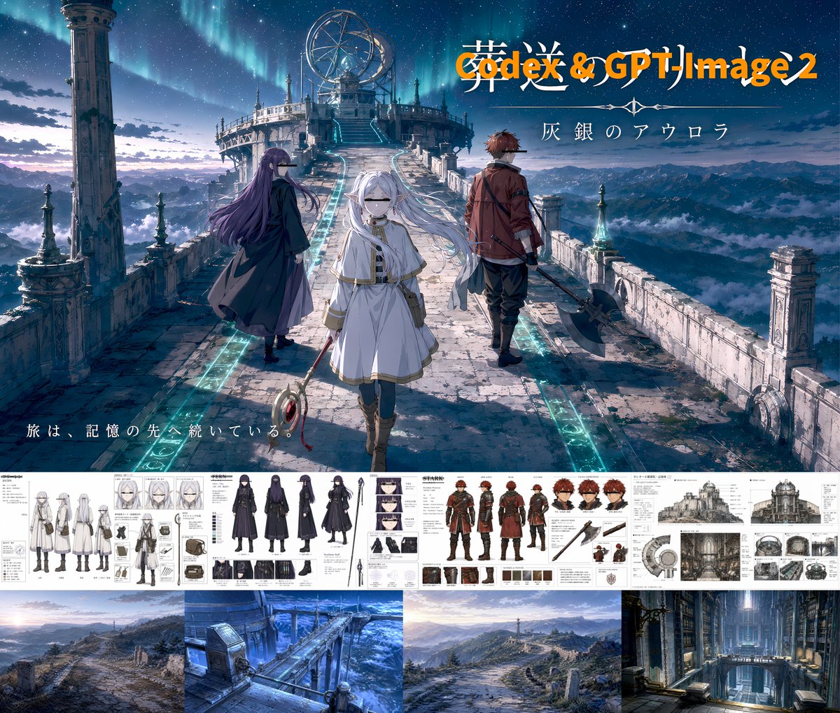 Anime Fantasy Key Visual Board - AI image template preview