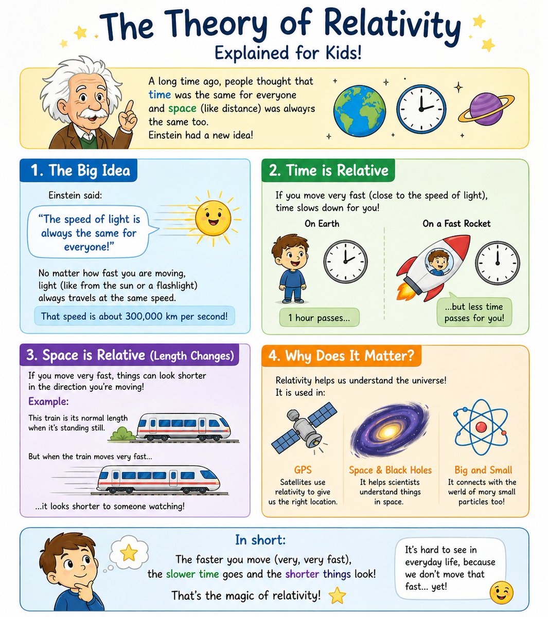 Kids Relativity Infographic Poster - AI image template preview