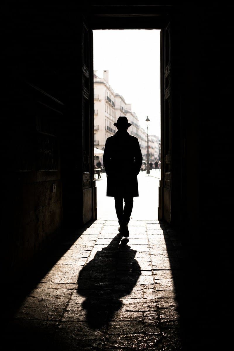 High Contrast Urban Silhouette - AI image template preview