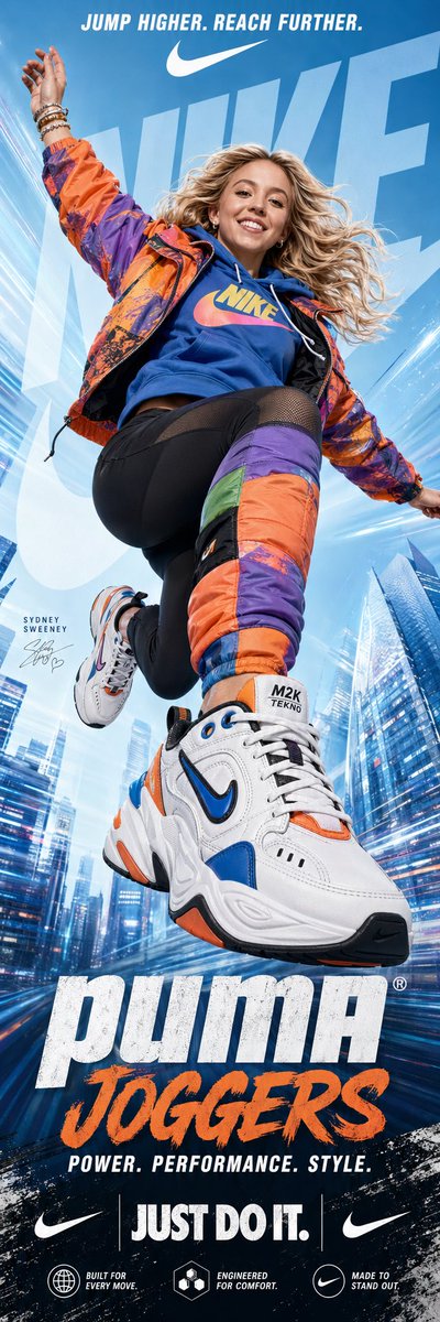 Nike advertising poster prompt - AI image template preview