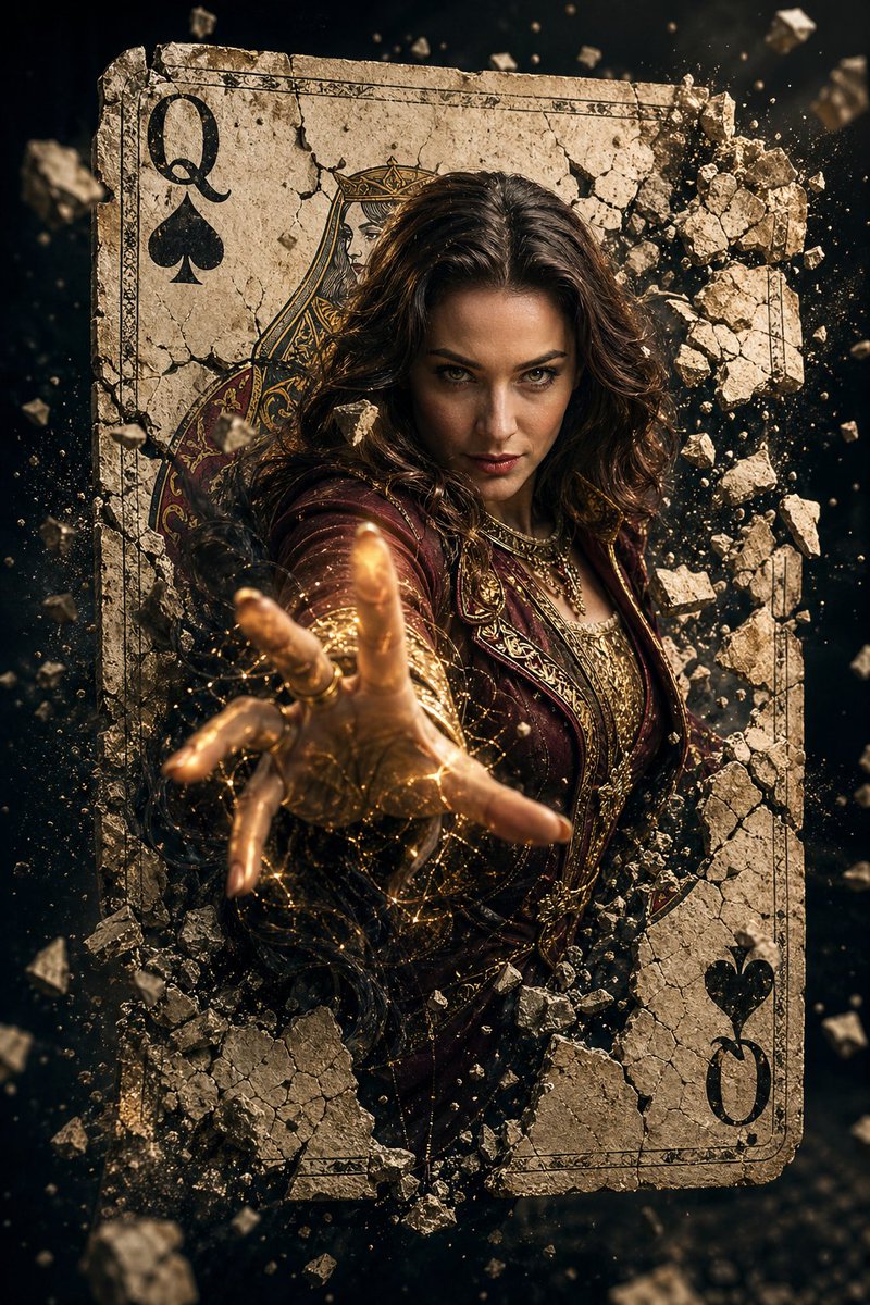 Epic Fantasy Movie Poster - AI image template preview