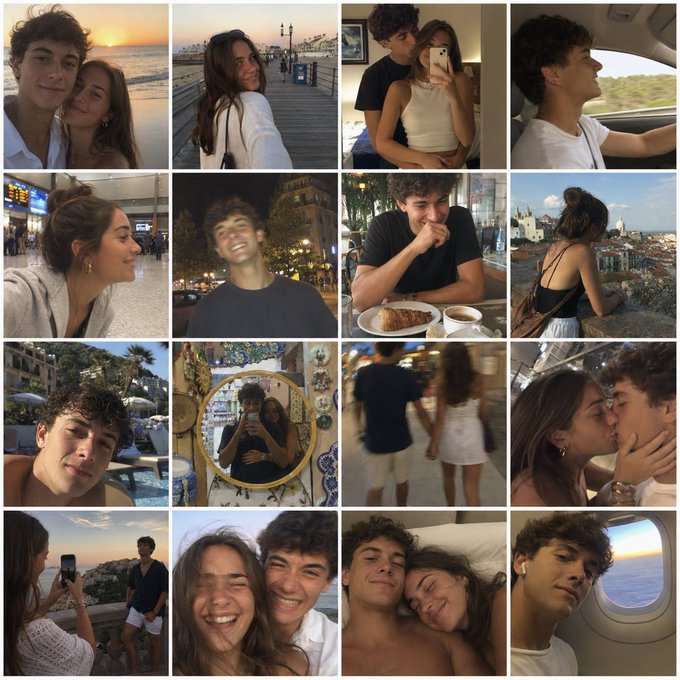 Nostalgic Vacation iPhone Snapshot Grid - AI image template preview