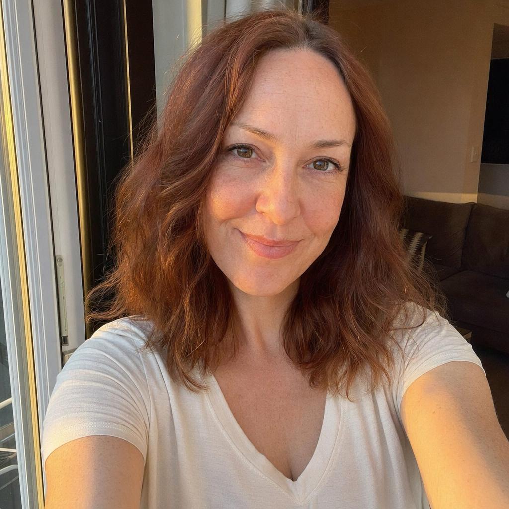 Realistic Golden-Hour Indoor Selfie - AI image template preview
