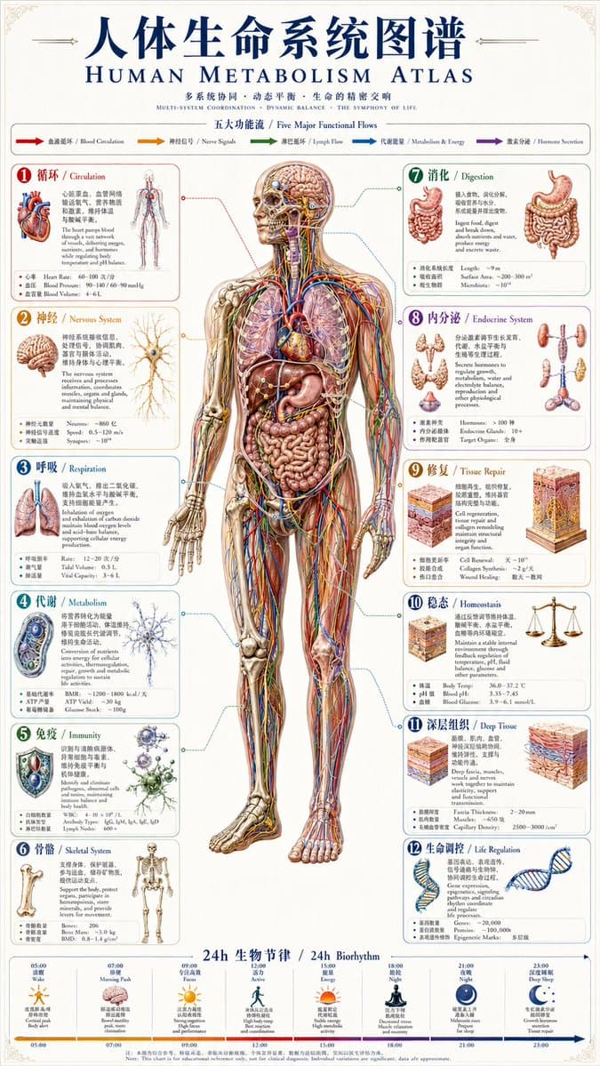 Human Metabolism Atlas Poster - AI image template preview