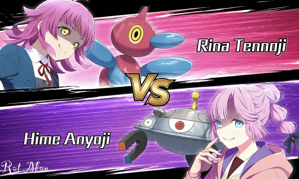 Anime Pokémon-Style Versus Screen - AI image template preview