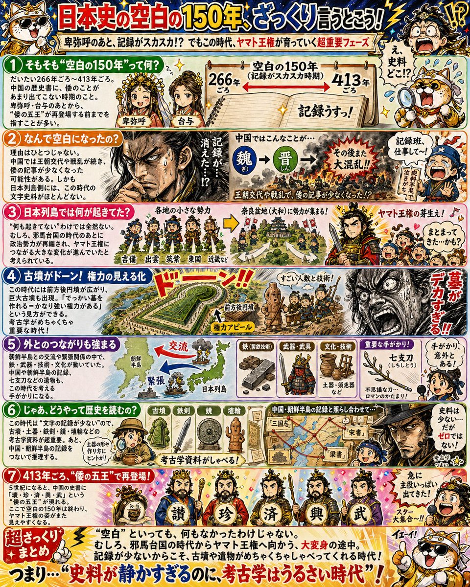 Manga History Poster on Japan's 150-Year Gap - AI image template preview