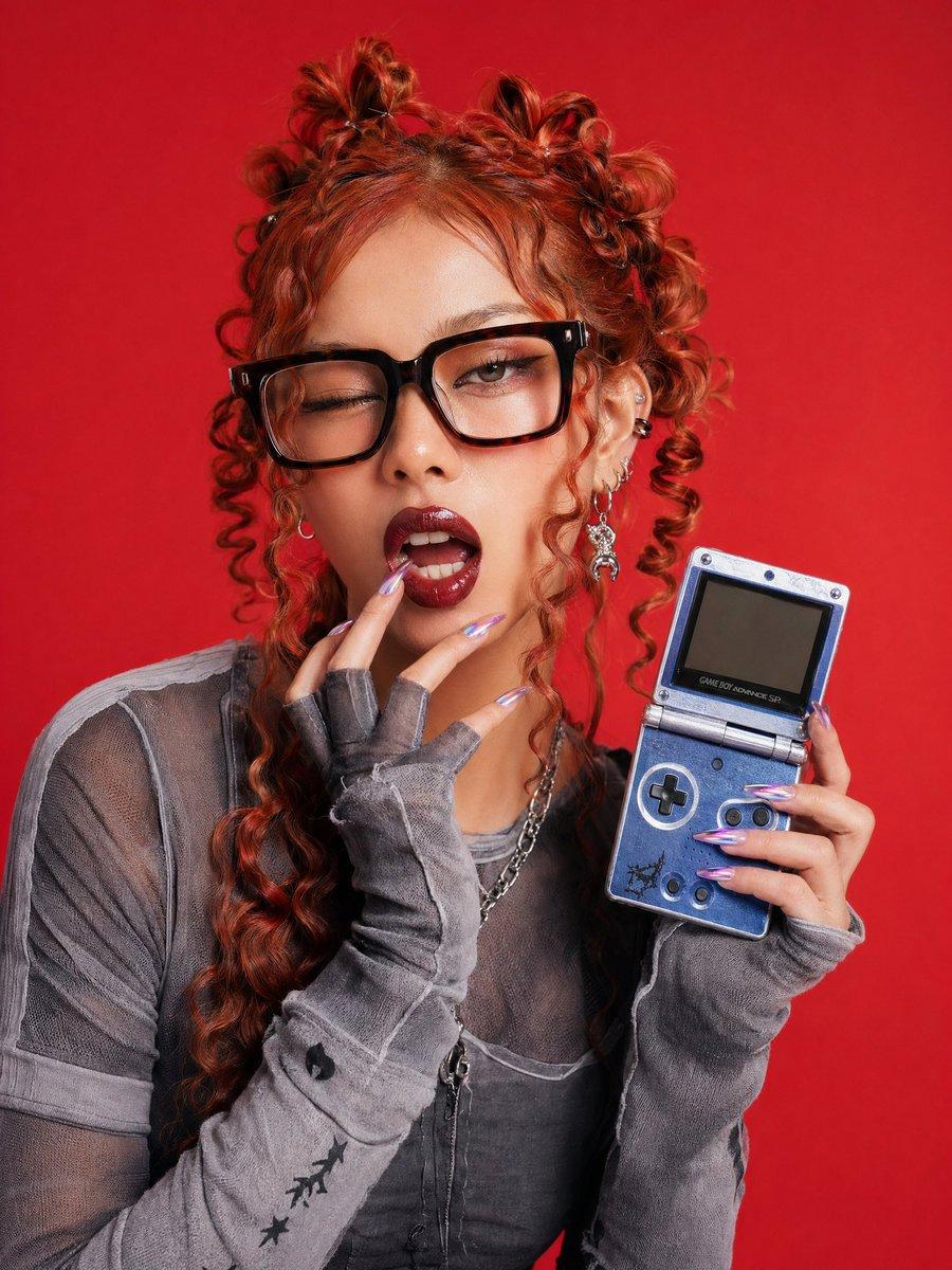 Editorial Portrait with Retro Handheld preview