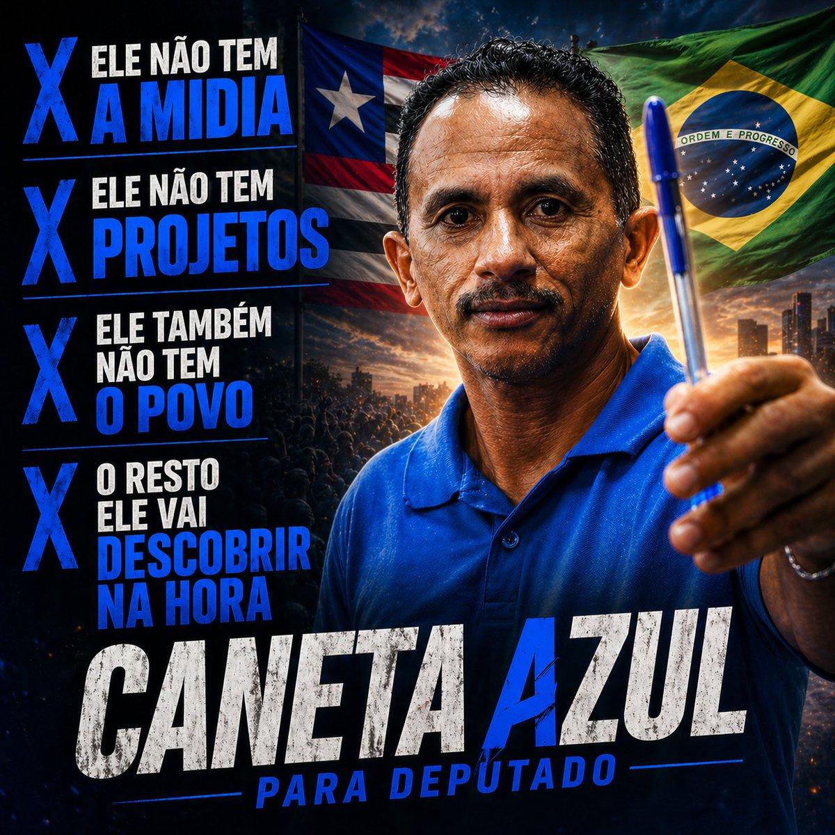 Blue Pen Campaign Poster - AI image template preview