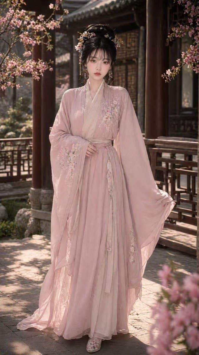 Song Dynasty Hanfu Portrait - AI image template preview