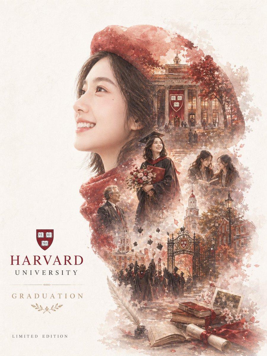 Epic Narrative Graduation Poster - AI image template preview