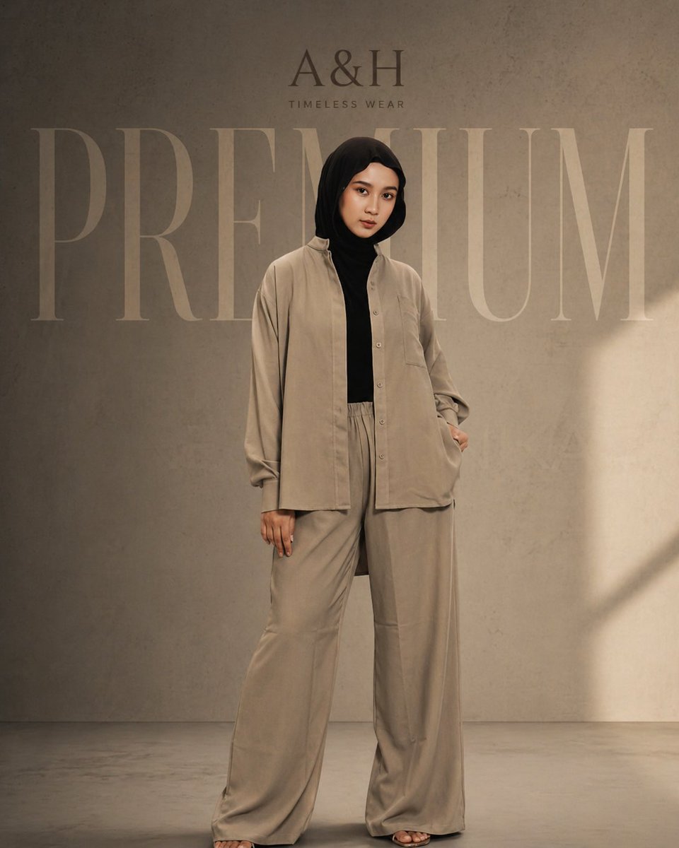 Modest Fashion Studio Editorial Prompt - AI image template preview