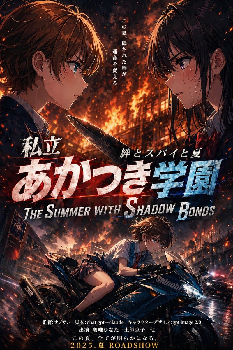 Burning Anime School Thriller Poster preview